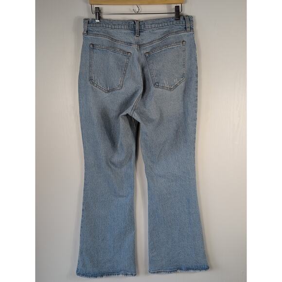 Abercrombie & Fitch Flare Jeans Womens 31/12R Light Wash High Rise Vintage Y2K - Picture 3 of 16